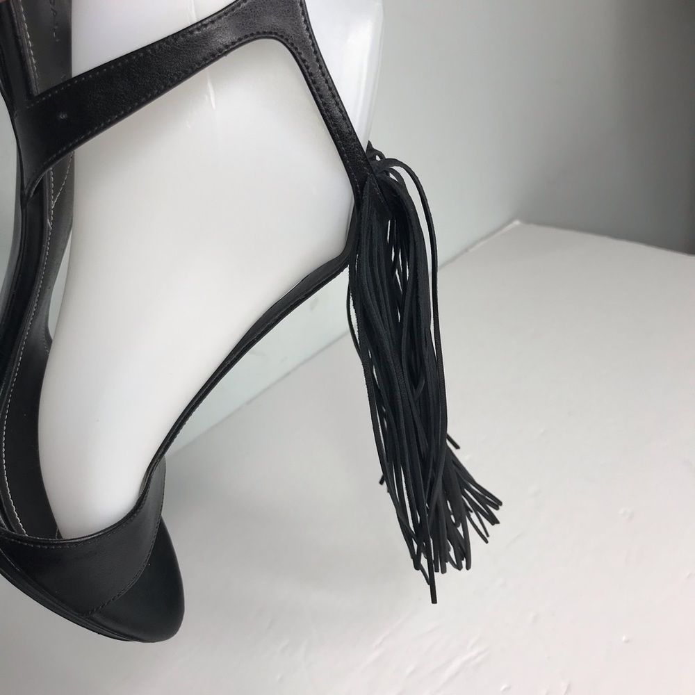 Kendall +Kylie black fringe pumps - Picture 6 of 8
